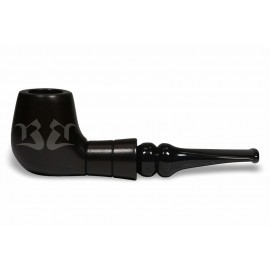 Cachimbo Bertoldi New Rose Preto com Filtro 9mm